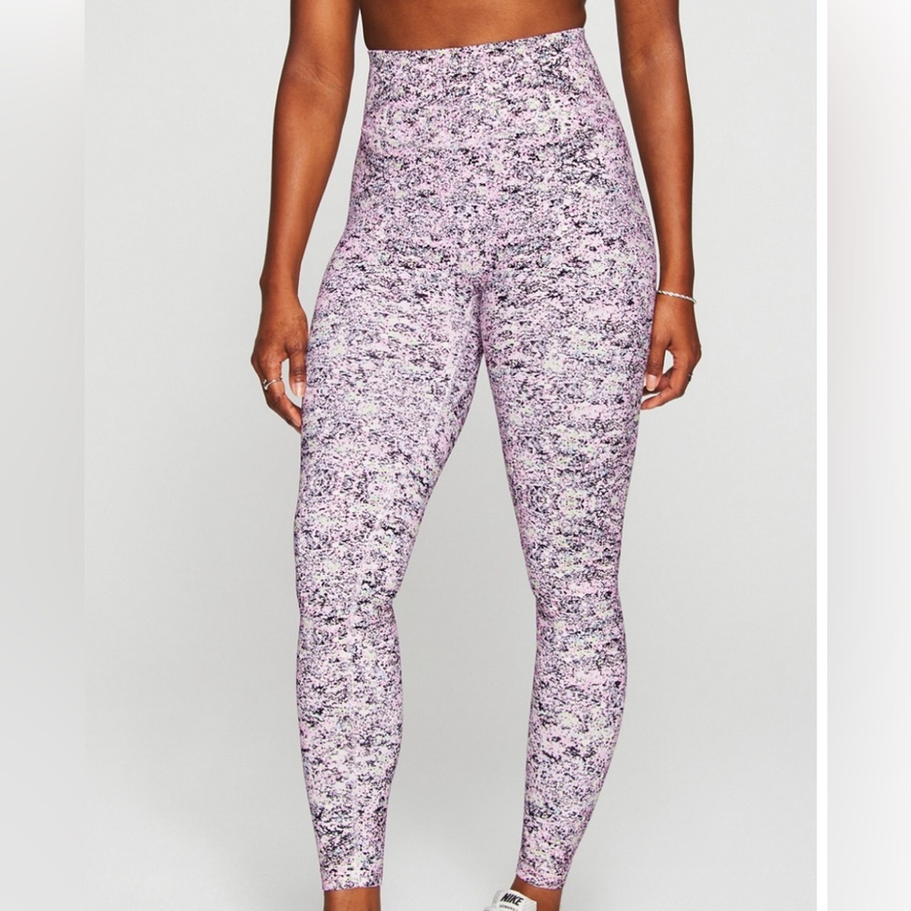 NWT Fabletics Sleek Seamless High Waisted Leggings Cosmic Splatter - Picture 3 of 6